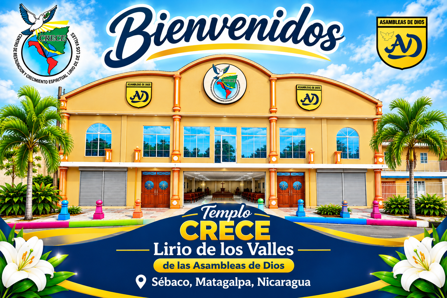Bienvenidos al Templo CRECE Lirio de los Valles
